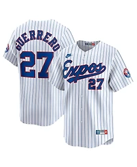 Nike Men's Vladimir Guerrero White Montreal Expos Throwback Cooperstown Collection Limited Jersey
