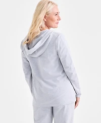 Style & Co Women's Zip-Front Hooded Sweatshirt, Created for Macy's