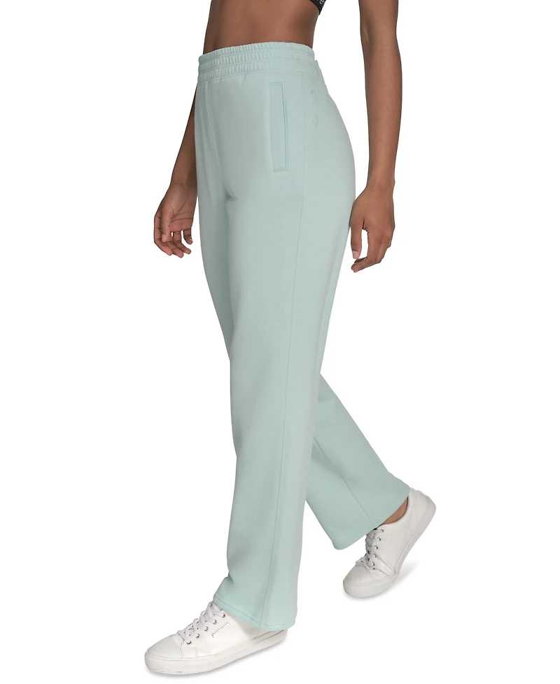 Calvin Klein Performance Women's High-Waist Straight-Leg Sweatpants
