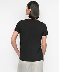 Dkny Women's Brooklyn Bridge Conversational T-Shirt