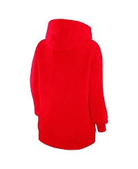 G-iii 4Her by Carl Banks Women's Red Boston Red Sox Heart Fleece Pullover Hoodie