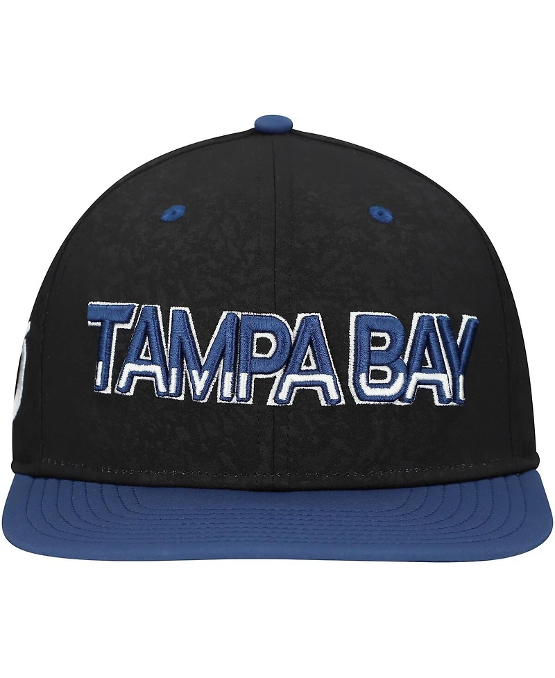 Fanatics Men's Black Tampa Bay Lightning Alternate Logo Snapback Hat