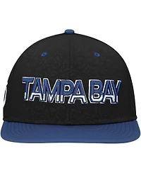 Fanatics Men's Black Tampa Bay Lightning Alternate Logo Snapback Hat