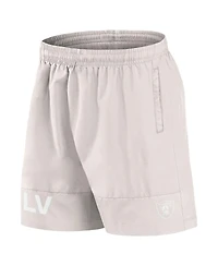 Fanatics Men's Cream Las Vegas Raiders Elements Shorts