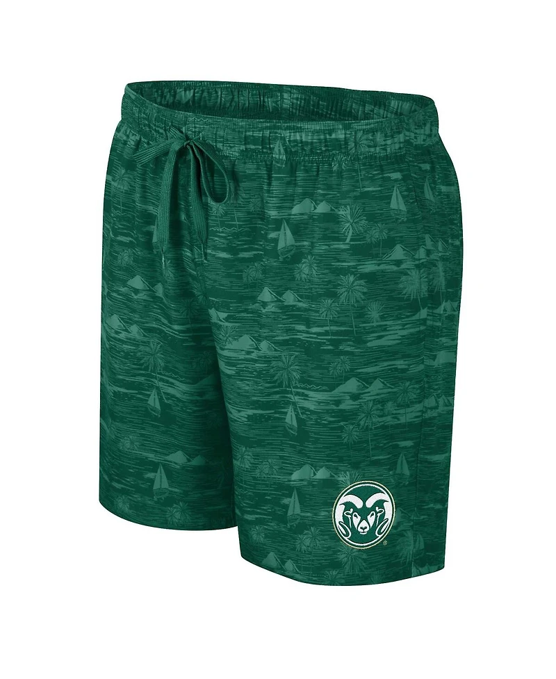 Colosseum Men's Green Colorado State Rams Ozark Swim Shorts