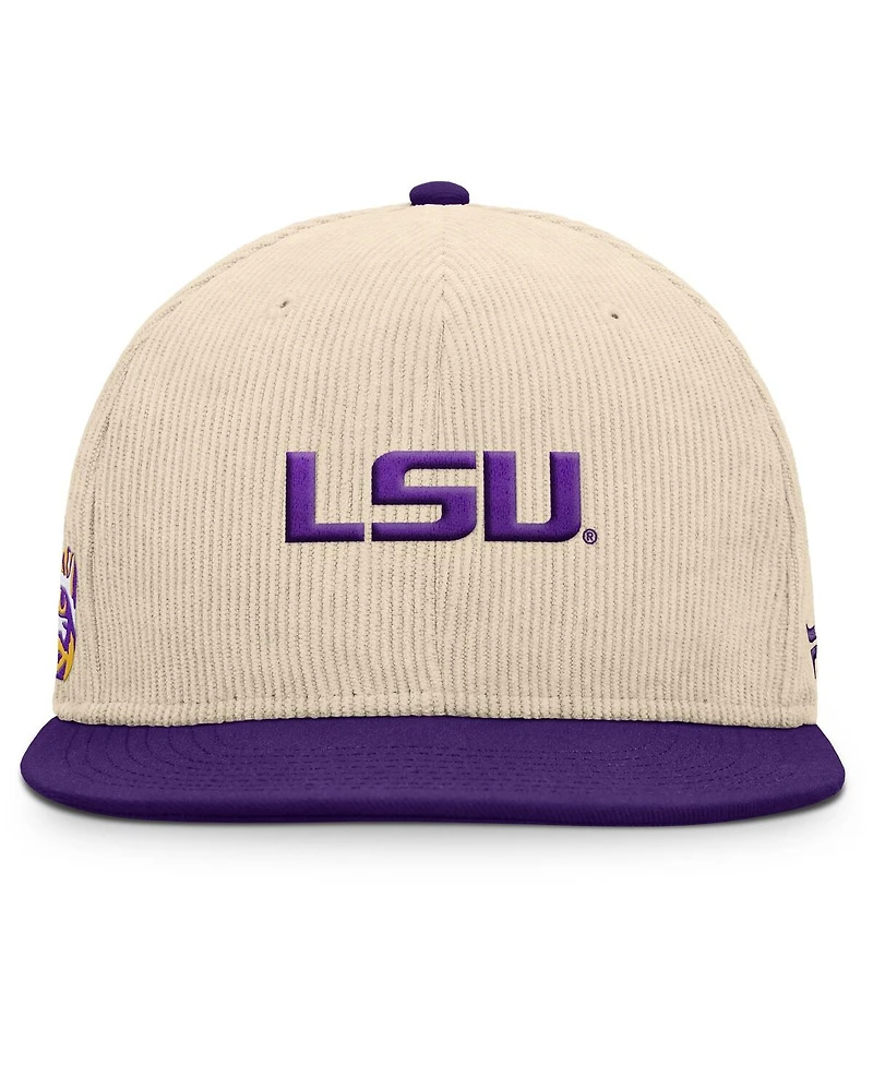 Fanatics Men's Tan Lsu Tigers Catcher Snapback Hat