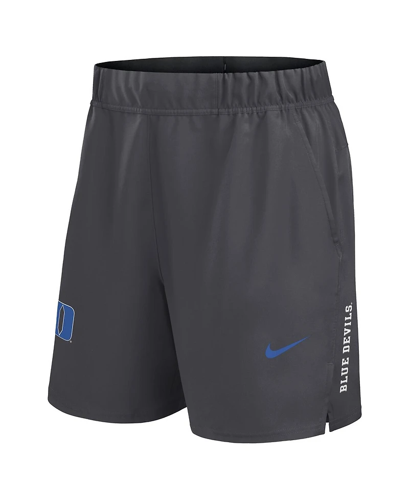 Nike Men's Gray Duke Blue Devils Primetime Woven Victory Performance Shorts