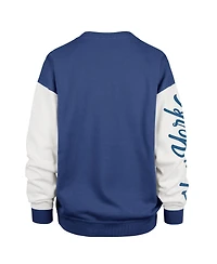 '47 Brand Women's Blue New York Knicks Rise Andie Oversized Pullover Sweatshirt