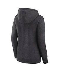 Logo Athletic Women's Heather Charcoal Boston Celtics Triumphant V-Neck Pullover Hoodie