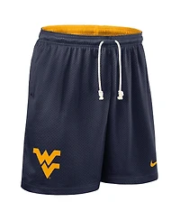 Nike Men's Navy/Gold West Virginia Mountaineers 2025 Sideline Reversible Performance Shorts