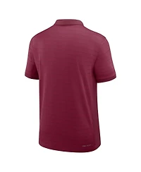 Nike Men's Garnet Florida State Seminoles 2025 Early Season Coaches Sideline Victory Stripe Performance Polo Shirt