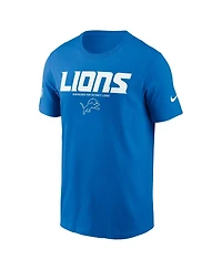 Nike Men's Blue Detroit Lions Sideline Performance T-Shirt