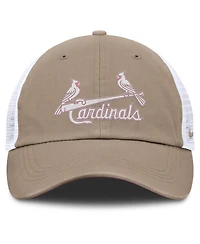 Nike Men's and Women's Khaki/White St. Louis Cardinals Club Trucker Adjustable Hat