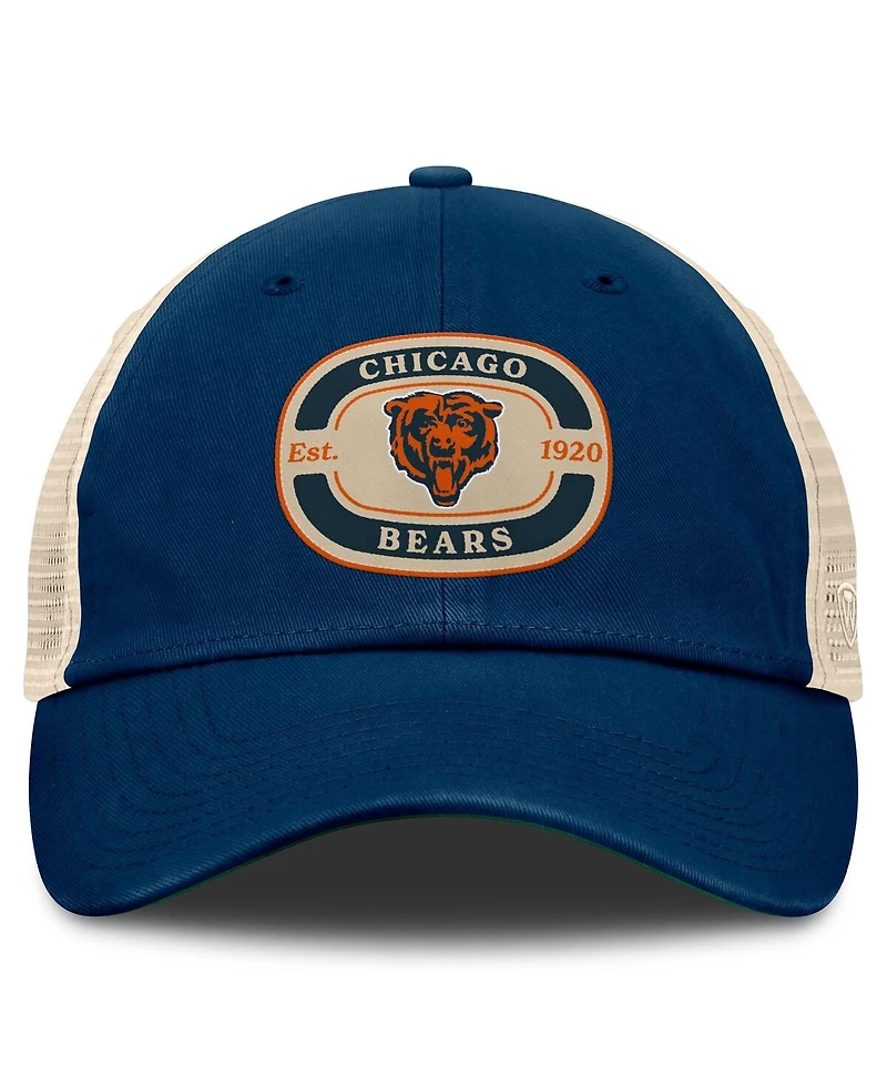 Top of the World Men's Navy Chicago Bears Team Patch Adjustable Hat