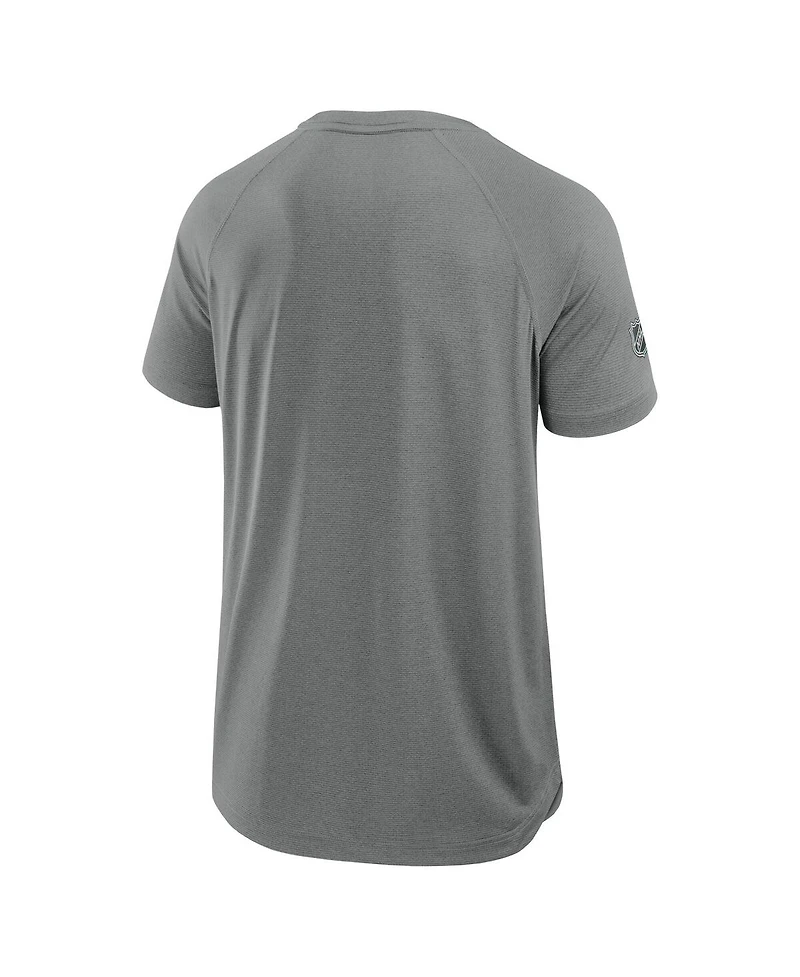 Fanatics Men's Heather Gray Washington Capitals 2025 Stanley Cup Playoffs Authentic Pro Rink Performance T-Shirt