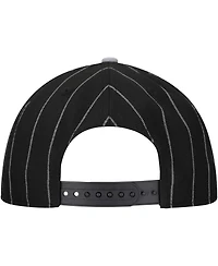 Lids Men's Black Death Row Records A-Frame Pin Stripe Adjustable Hat