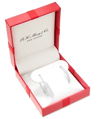 Diamond Small Hoop Earrings (1 ct. t.w.) 14k White Gold or Yellow Gold, Exclusively at Macy's