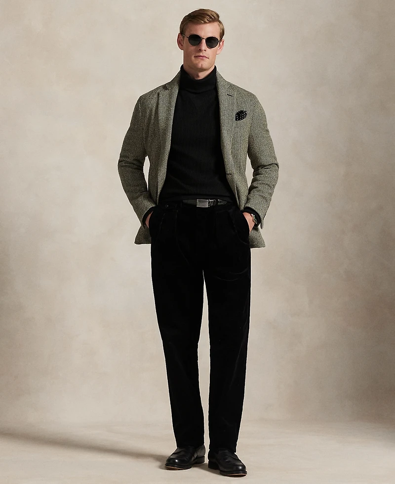 Polo Ralph Lauren Men's Waffle-Knit Fleece Turtleneck