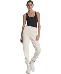 Dkny Sport Women's Embellished Medallion-Logo Joggers