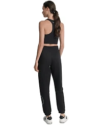 Dkny Sport Women's Embellished Medallion-Logo Joggers