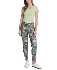 Dkny Sport Women's Printed High-Waist 7/8 Tights