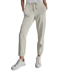 Dkny Sport Women's Cotton-Blend Tie-Waist Joggers