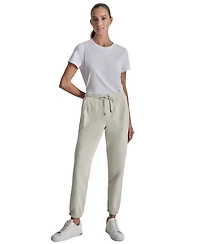Dkny Sport Women's Cotton-Blend Tie-Waist Joggers