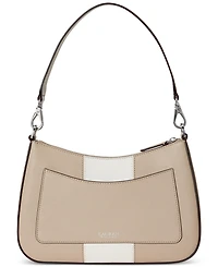 Lauren Ralph Lauren Two-Tone Leather Small Danni Shoulder Bag