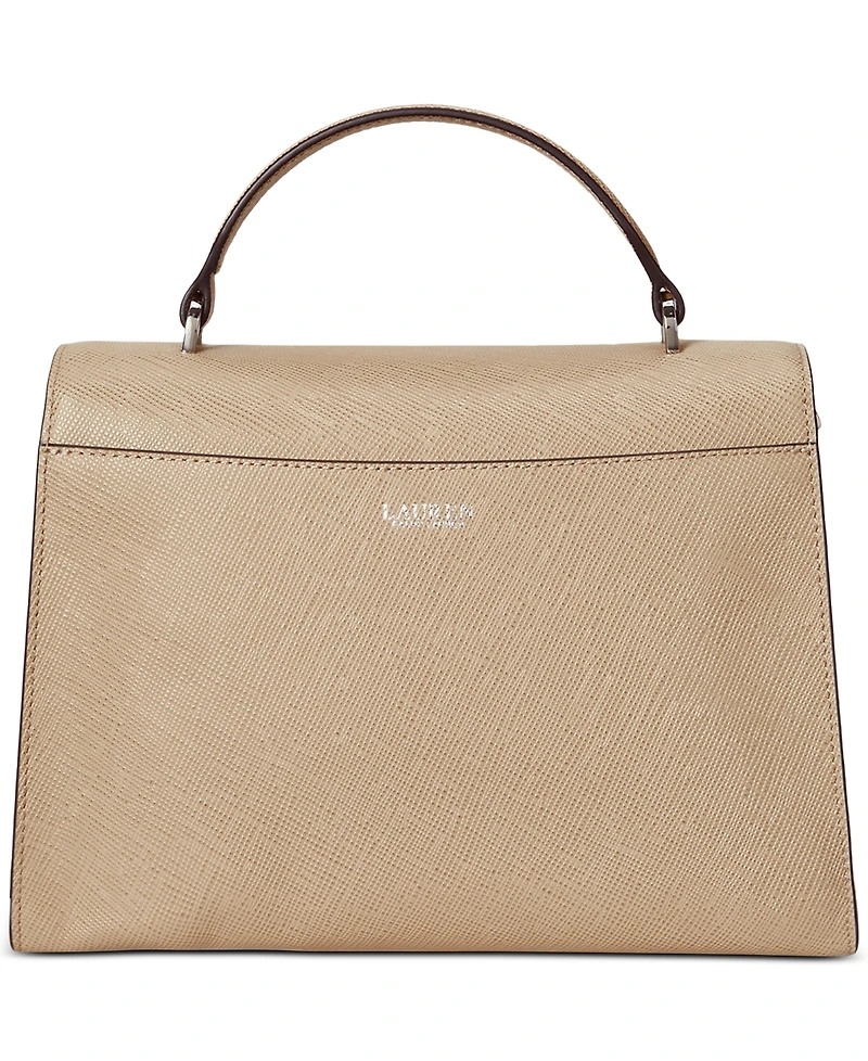 Lauren Ralph Lauren Textured Leather Large Farrah Satchel