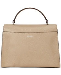 Lauren Ralph Lauren Textured Leather Large Farrah Satchel