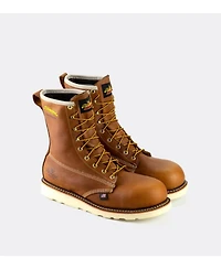 Thorogood American Heritage Waterproof 8" Tobacco Safety Toe Work Boots for Men