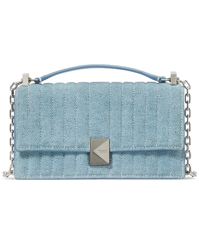 kate spade new york Deco Quilted Denim Mini Leather Crossbody