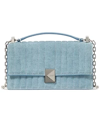 kate spade new york Deco Quilted Denim Mini Leather Crossbody