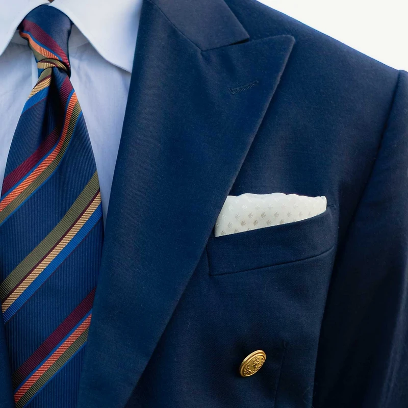 Elizabetta Men's Corelli - Silk Pocket Square for Men