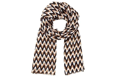 Olsen Waved Striped Scarf