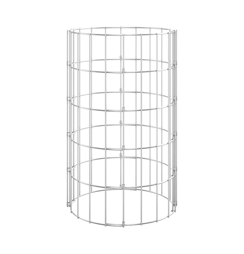 Circular Gabion Raised Beds 3 pcs Galvanized Steel 11.8"x19.7"