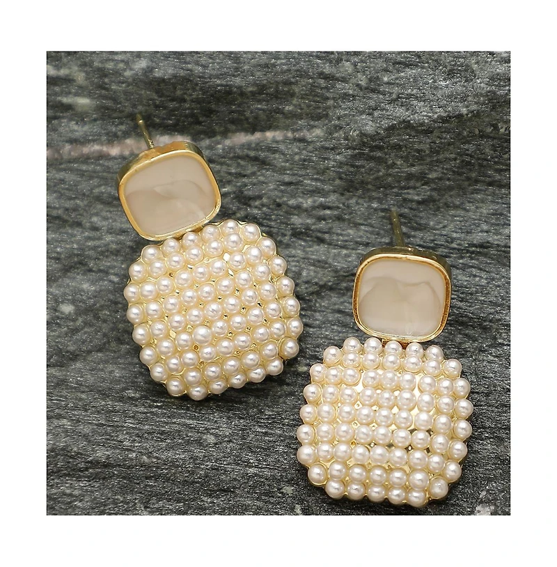 Sohi Women's Embellished Drop Earrings