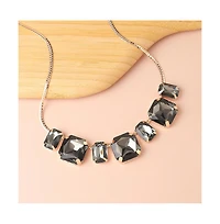 Sohi Women's Crystal Collar Necklace