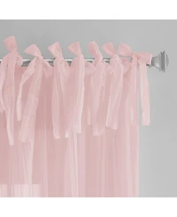 Elrene Home Fashions Jolie Semi Sheer Tab Top Window Curtain