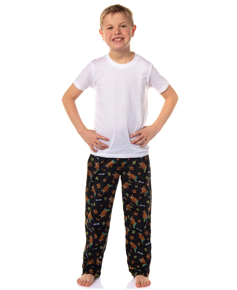 Scooby-Doo Boys Ruh-Roh All-Over Tossed Print Sleep Pajama Pants Loungewear