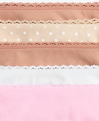 Charter Club Women's 5-Pc. Cotton Ribbed Bikini Underwear, Macy's Exclusive