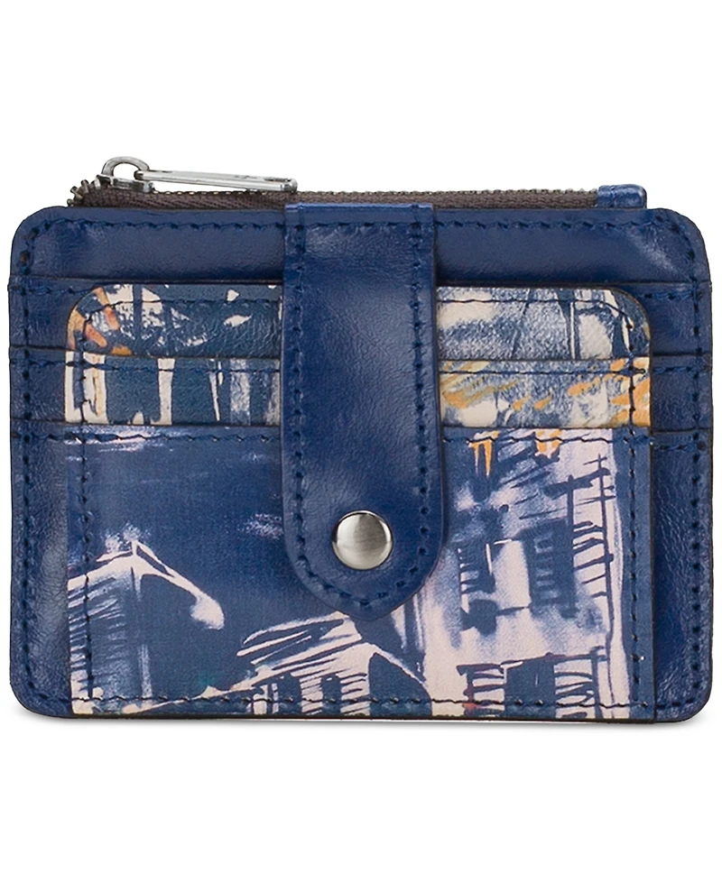 Patricia Nash Cassis Id Small Printed Leather Wallet