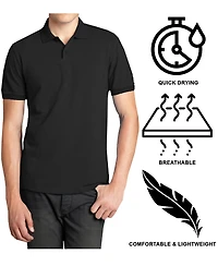 Galaxy By Harvic Men's Polo Avenue Short Sleeve Pique Shirt