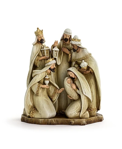 Napco 9" Holy Family and The Three Wise Men Nativity