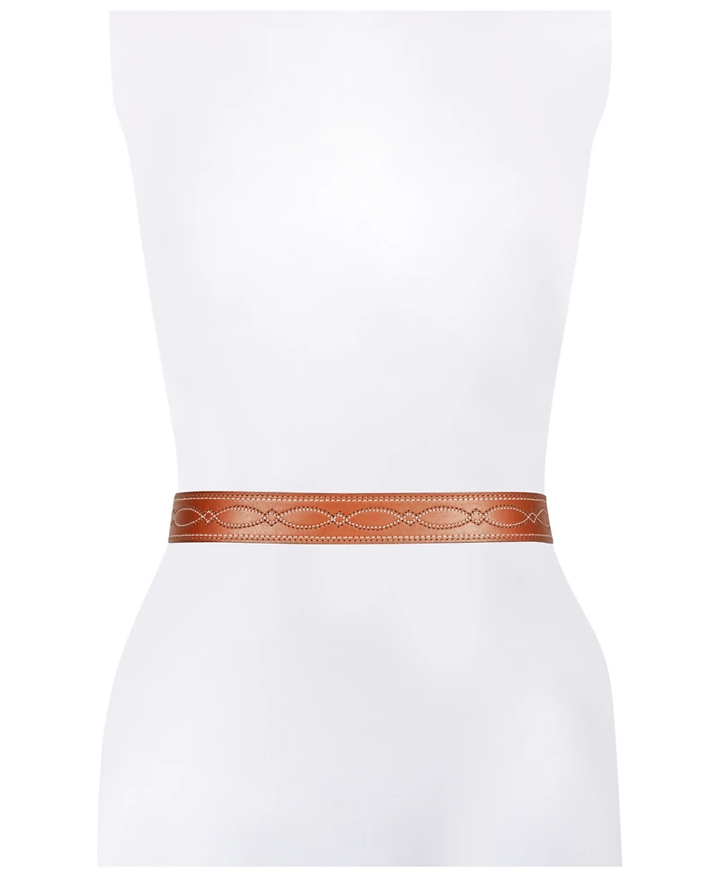 Frye Women's Two-Tone Stitch Belt