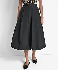Dkny Women's Bubble-Hem A-Line Midi Skirt