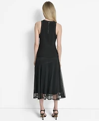 Dkny Women's Embellished Ponte Tank Top