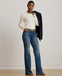 Lauren Ralph Women's Cotton-Blend Sweater