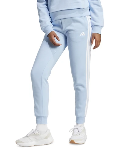 adidas Women's Essentials Three Stripes Fleece Slim Pants