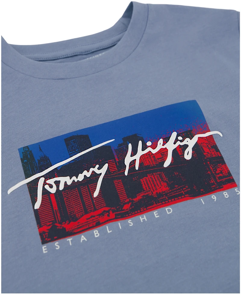 Tommy Hilfiger Big Boys Skyline Short Sleeve T-Shirt